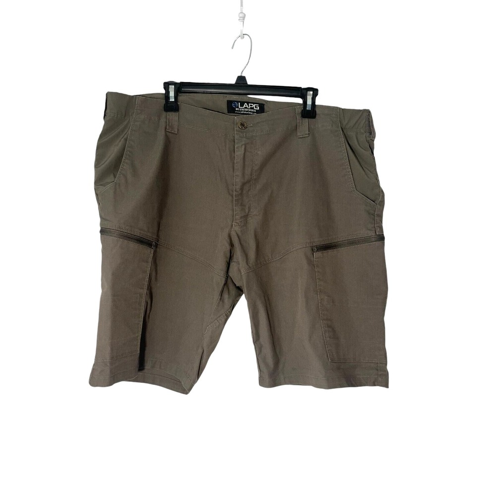 LAPG LA Police Gear Men's Sierra Tactical Cargo Shorts Gray Stretch Size 44
